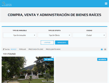 Tablet Screenshot of casasypredios.com